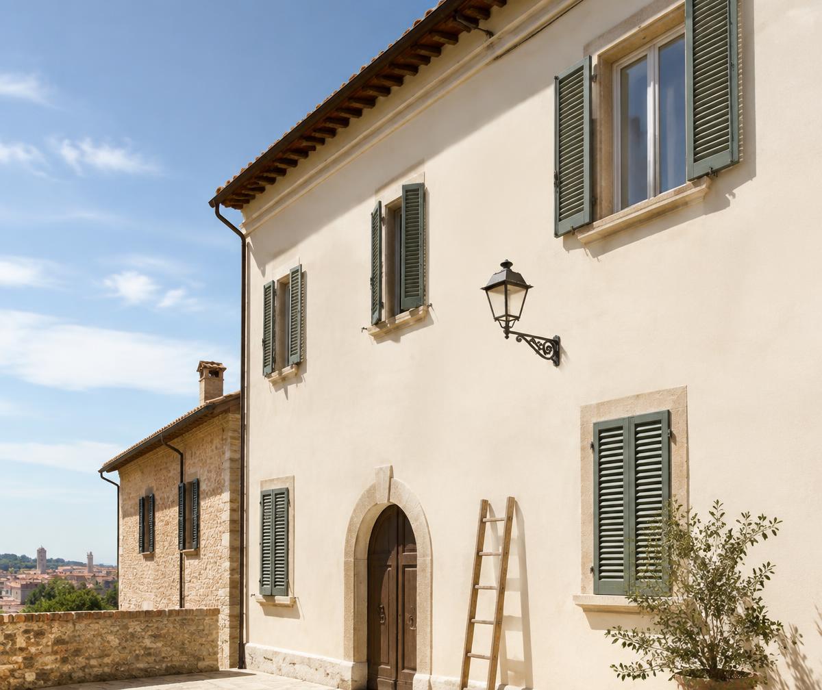 Facciata toscana rinnovata, immagine dimostrativa